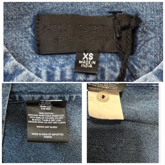 Nili Lotan Jasper Denim Maxi Dress, Blue, Size XS, New with tag - Picture 5 of 13